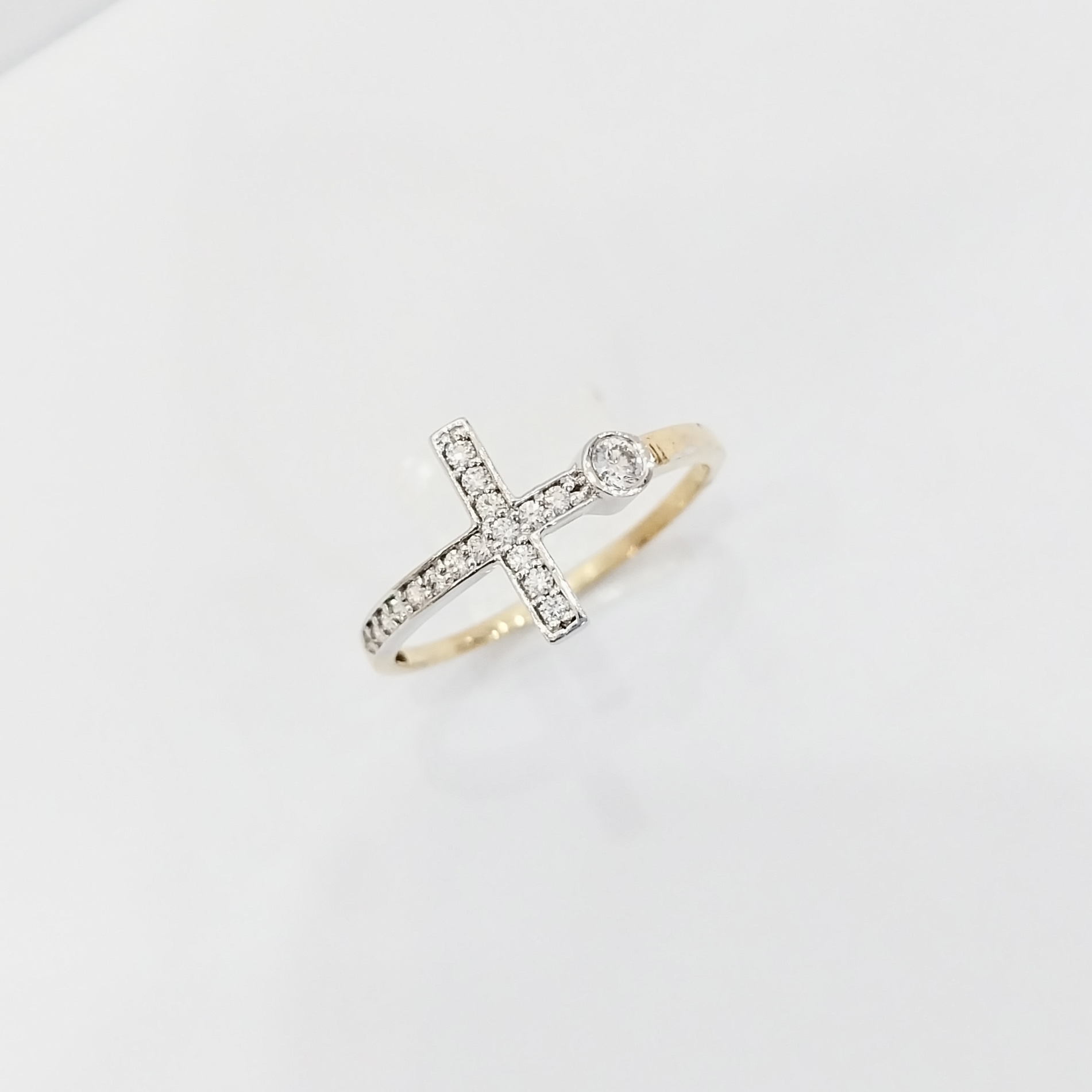 Cross Diamond Ring