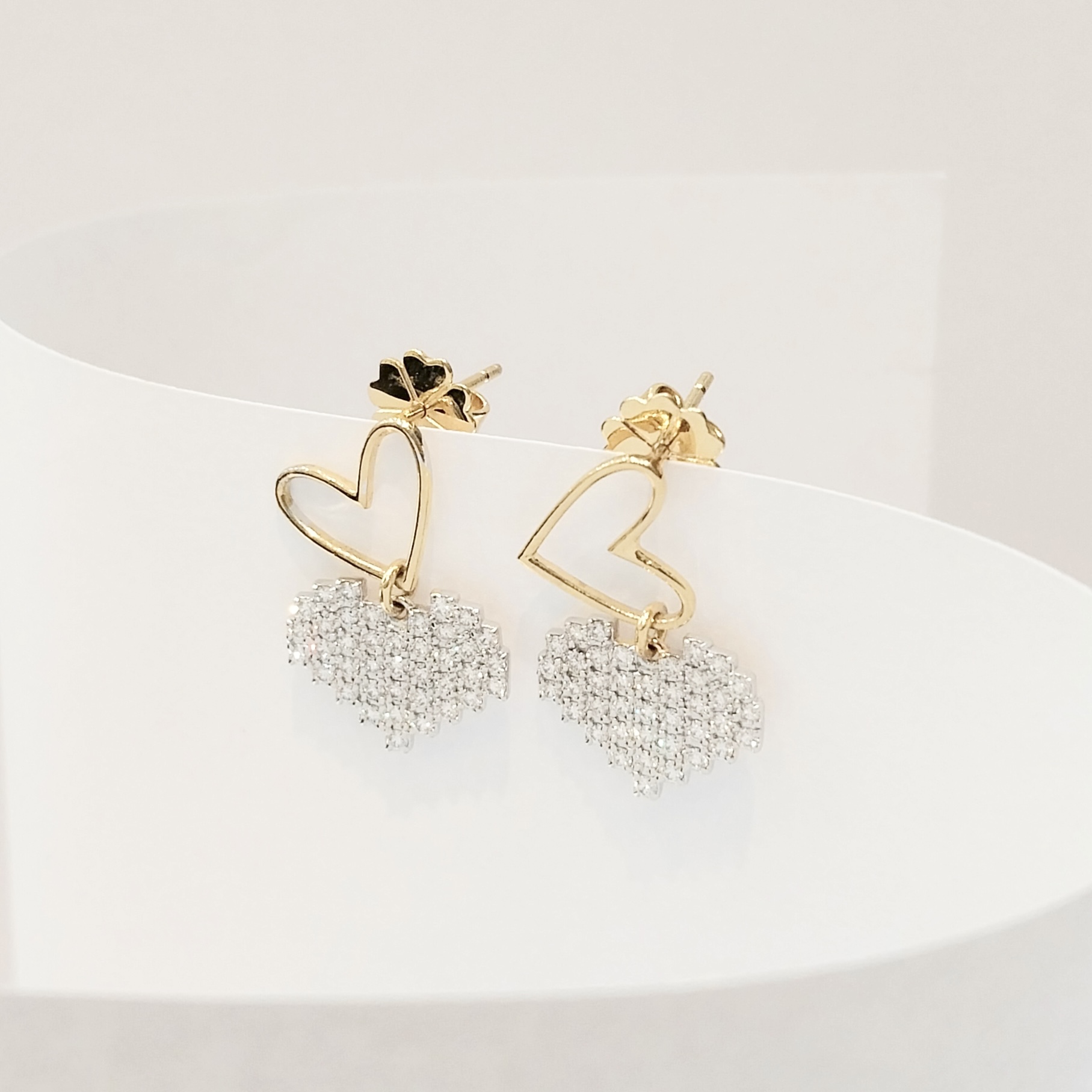 Very cute Heart, Diamond Earring