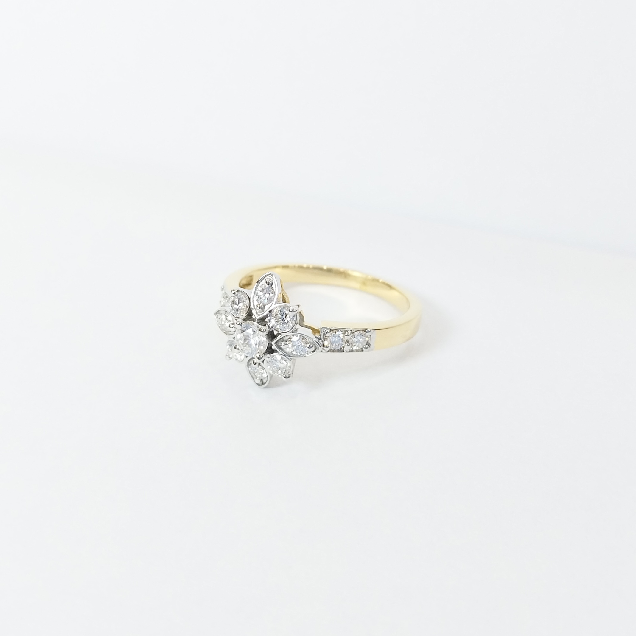 Floral Diamond Ring