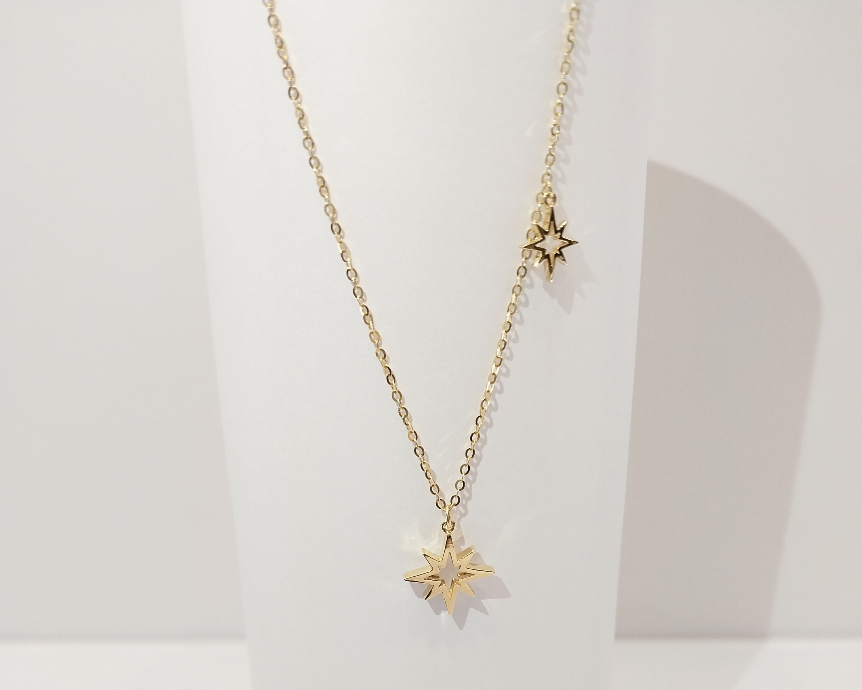 Two Sparkle Stars necklace