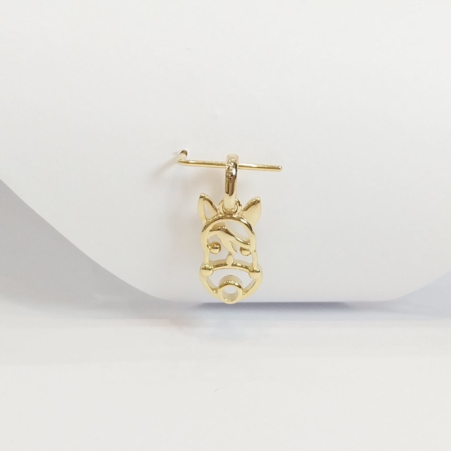 Horse, plain 18k gold