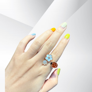 VCA Ladybug Ring, Rose gold 18k